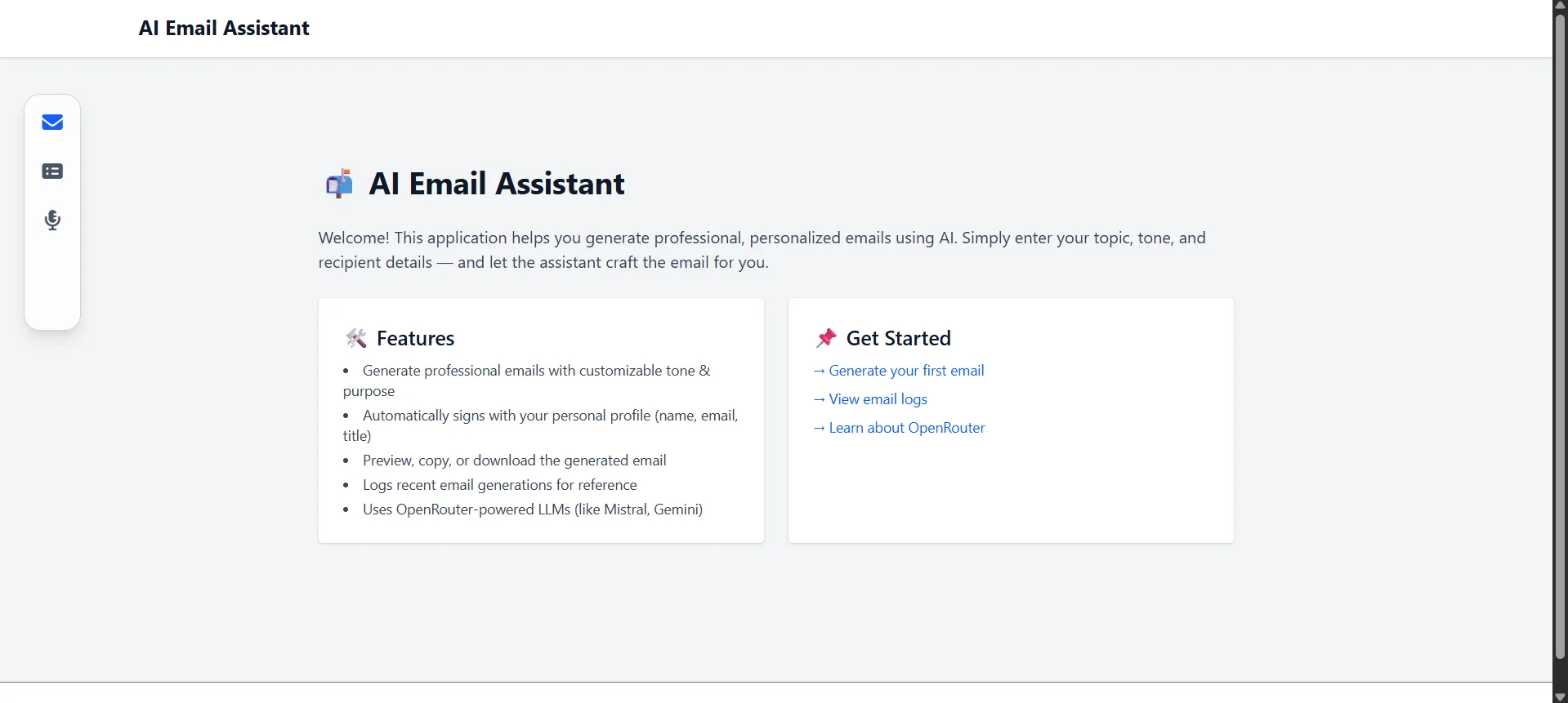 AI-Powered Email Generator Image