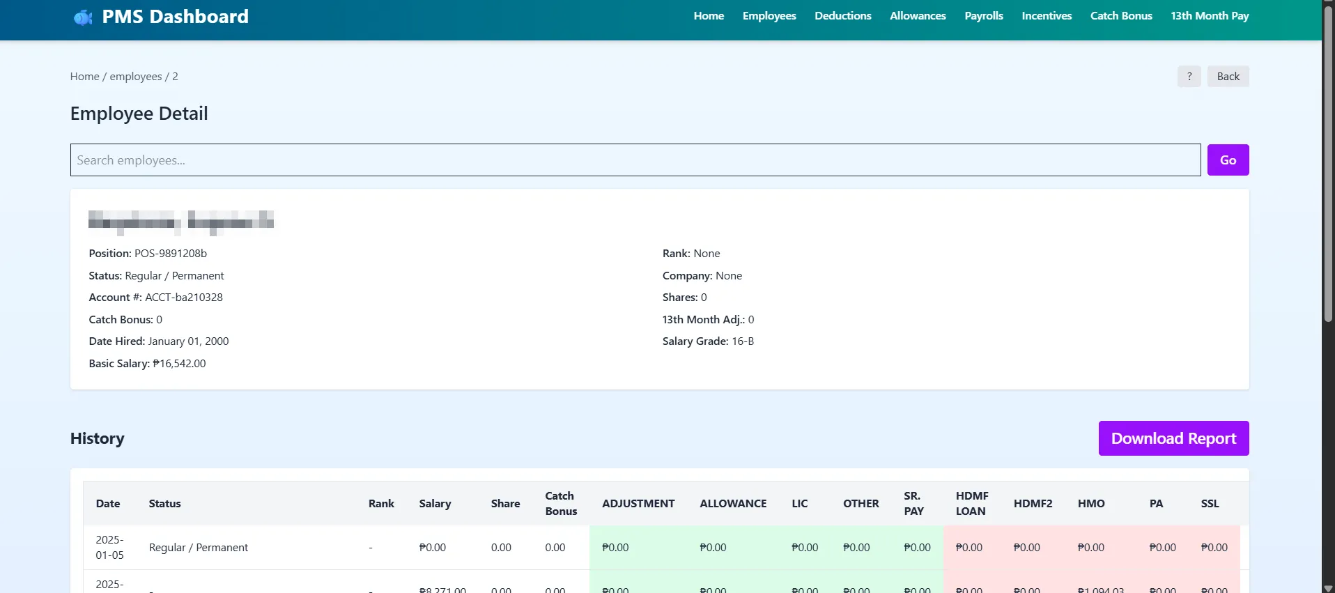 Desktop Payroll Management System screenshot (3/5)