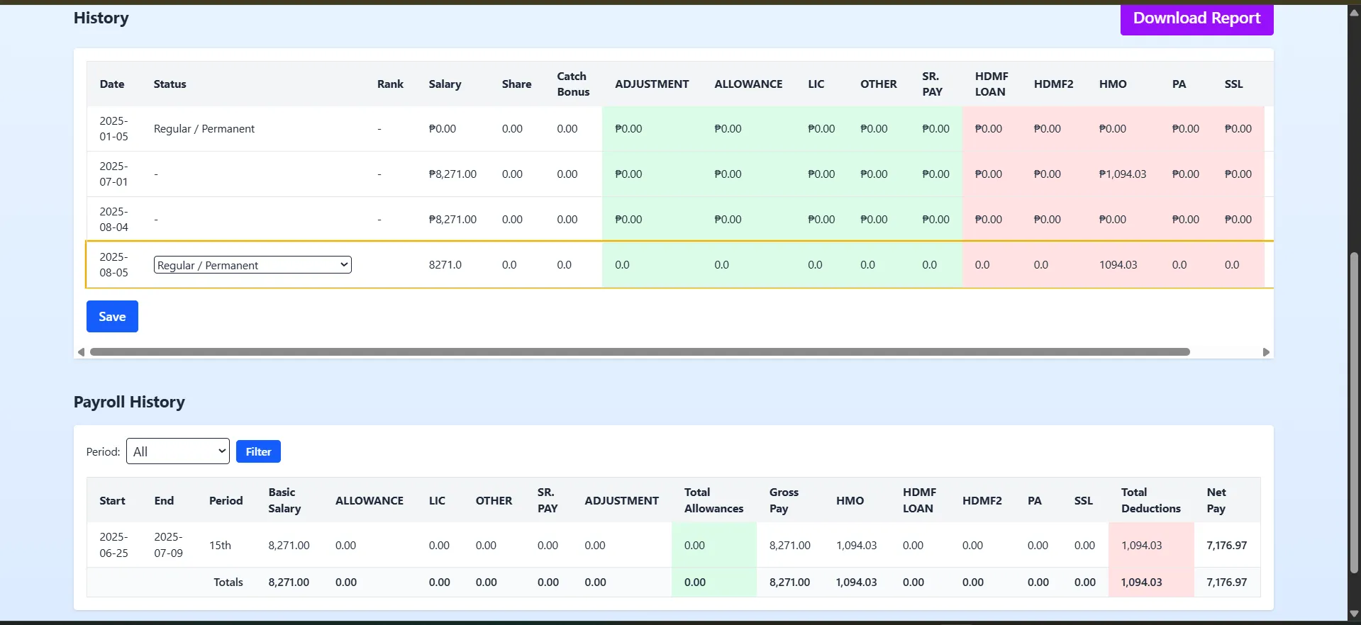 Desktop Payroll Management System screenshot (4/5)