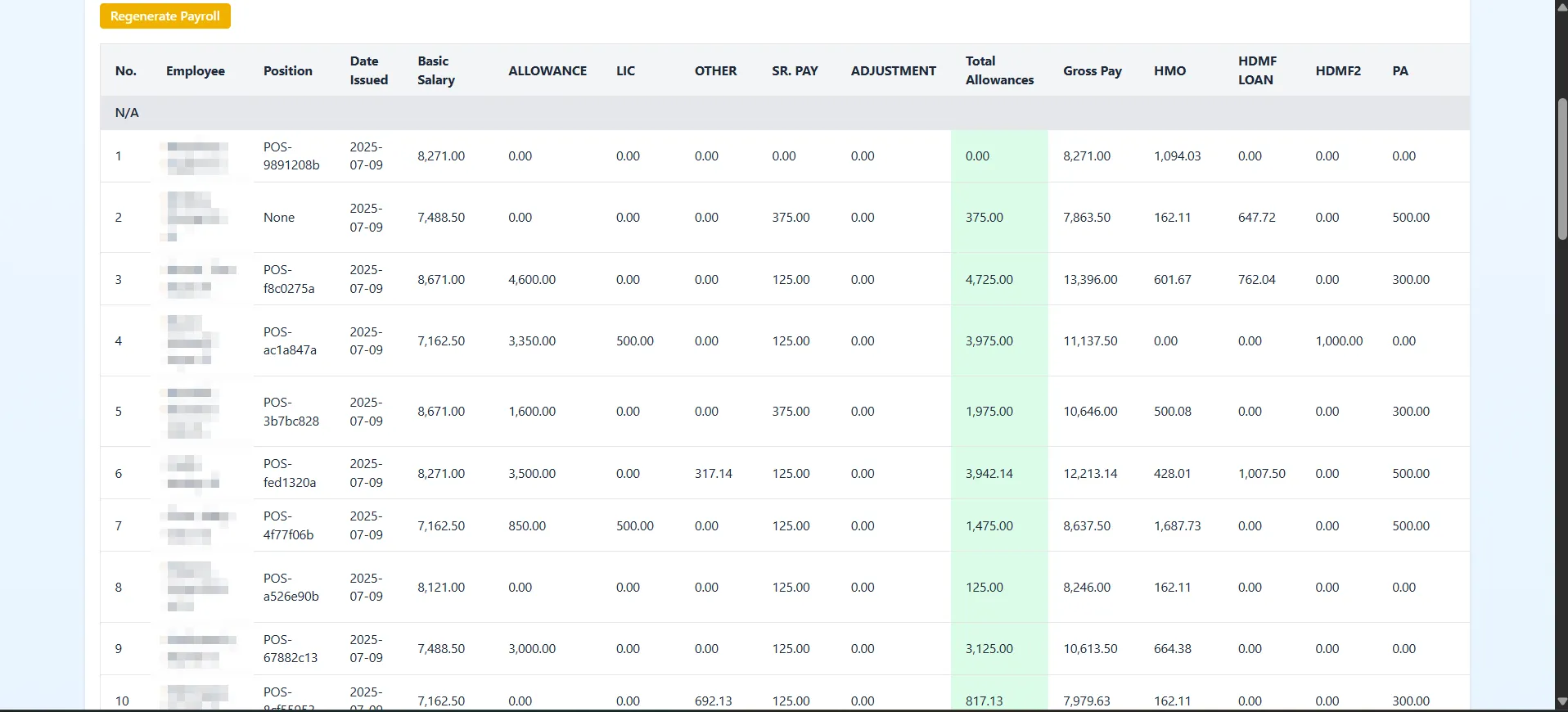 Desktop Payroll Management System screenshot (5/5)