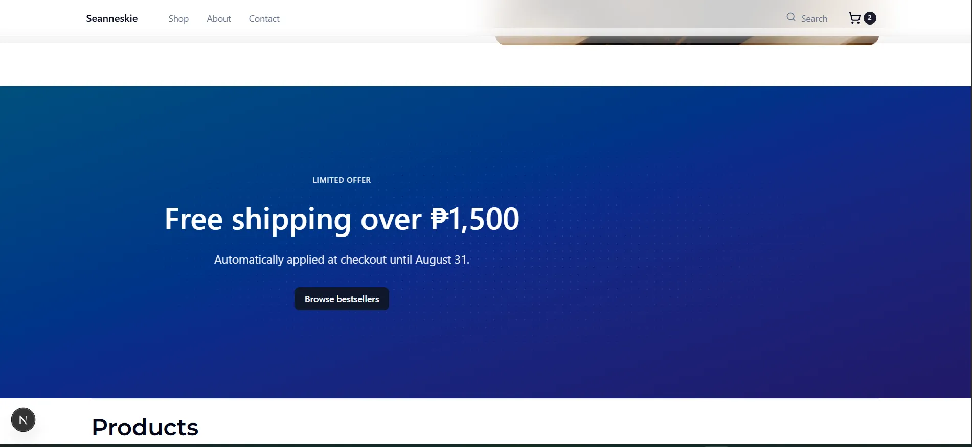 Headless E-Commerce Mini-Store screenshot (1/5)