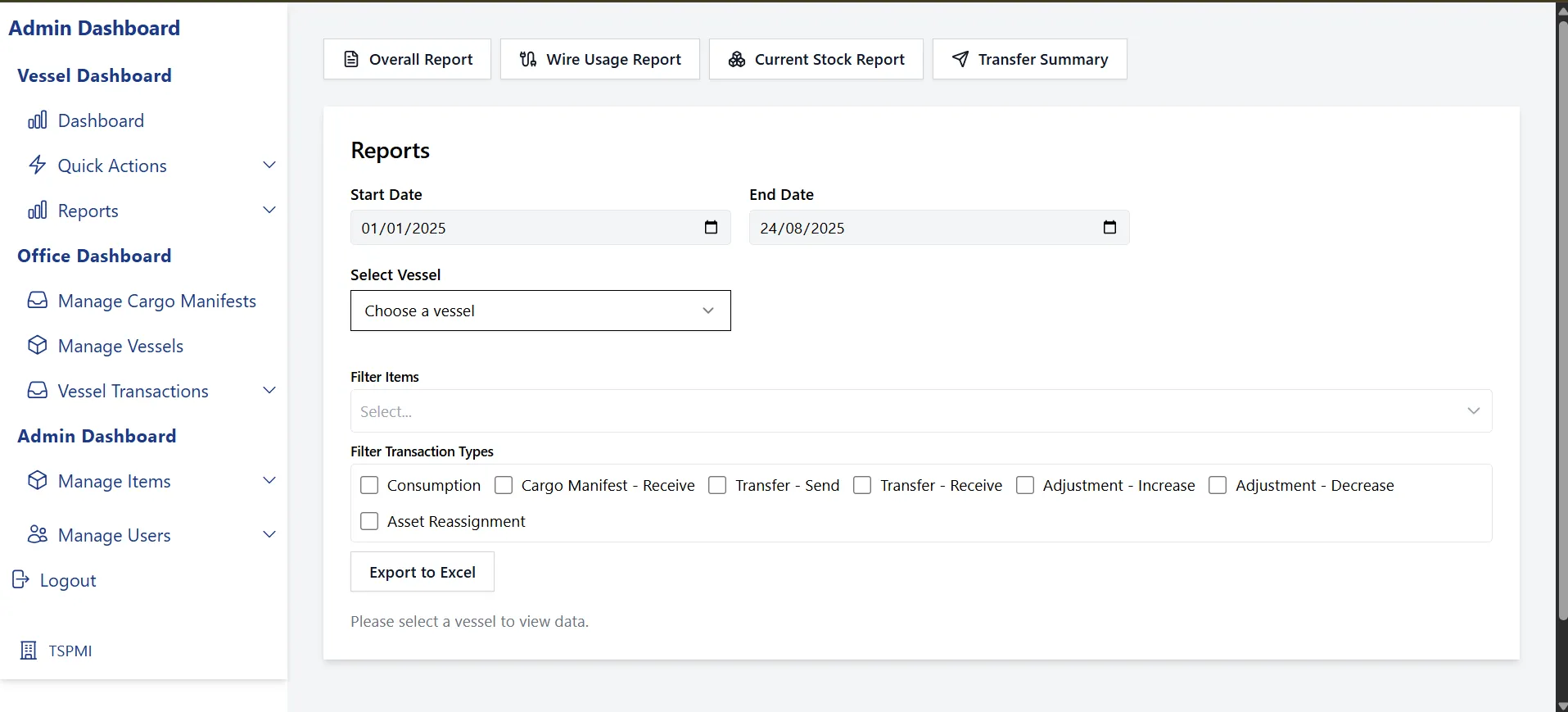 VIMS Reports